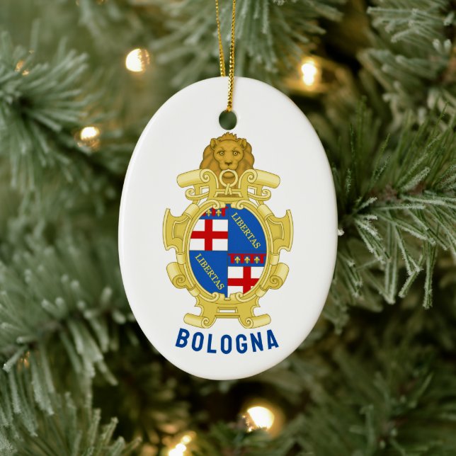 Bologna coat of arms - Italy Ceramic Ornament (Tree)