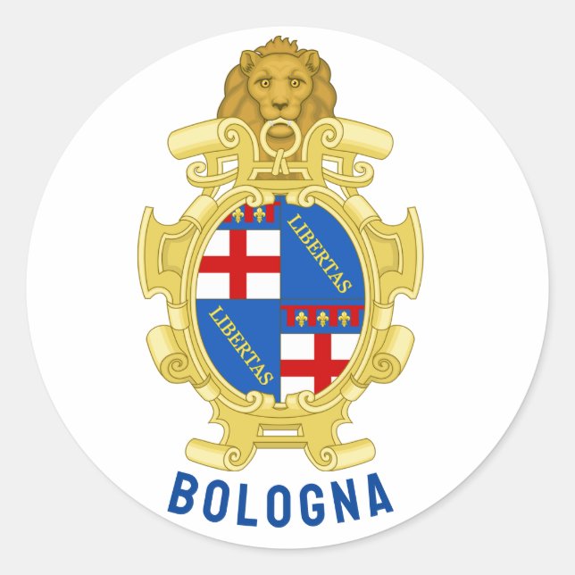 Bologna coat of arms - Italy Classic Round Sticker (Front)