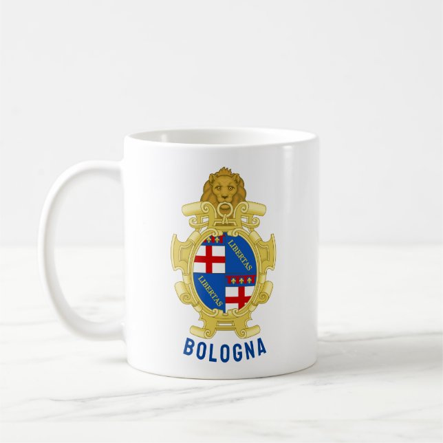 Bologna coat of arms - Italy Coffee Mug (Left)