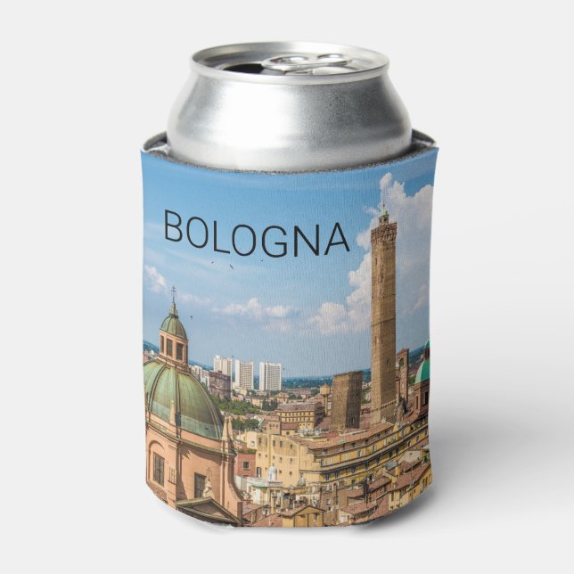 Bologna Emilia-Romagna Italy Panorama Souvenir Can Cooler (Can Front)