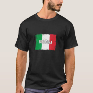 Bologna   Italy   City With Italian Flag T-Shirt
