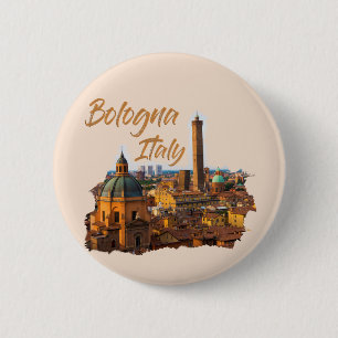 Bologna Italy: Historical Centre 2 Inch Round Button