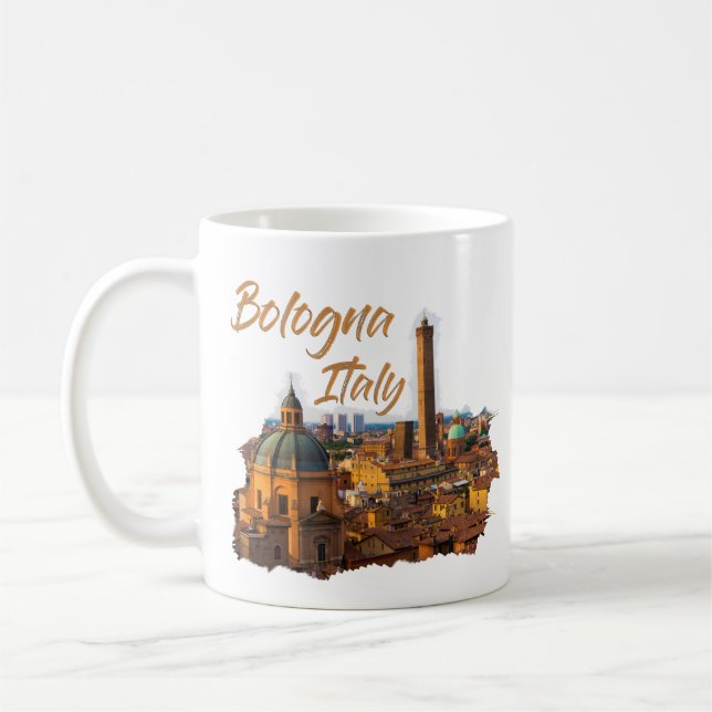 Bologna Italy: Historical Centre Coffee Mug (Left)
