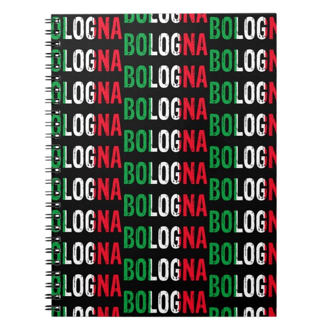 Bologna Italy, I love Bologna Notebook (Front)