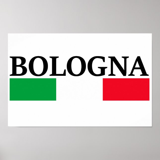 Bologna Italy, I love Bologna Poster (Front)