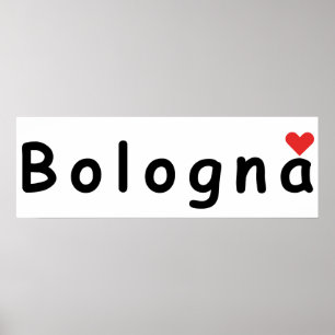 Bologna Italy, I love Bologna Poster