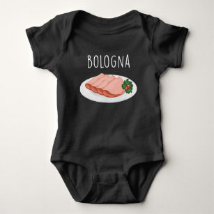 Bologna Sausage Foodie Baloney Mortadella Lover Baby Bodysuit
