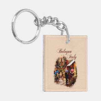 Bologne, Italie : Shopping sous la pluie