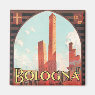 Bologne Italie voyage millésime Magnet