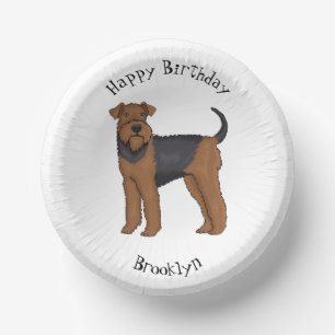 Bols En Carton Airedale terrier dog cartoon