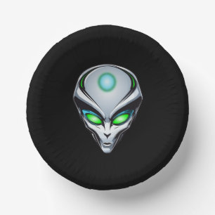 Bols En Carton Alien UFO Abduction espace fête d'anniversaire