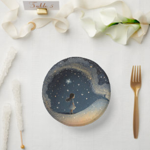 Bols En Carton Anniversaire Celestial Star Aquarelle Girl Moderne