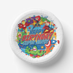 Bols En Carton Anniversaire de Super Héros des Avengers