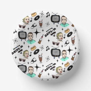 Bols En Carton Anniversaire des graphismes rétros des années 1950