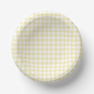 Bols En Carton Beurre classique En vichy jaune