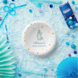 Bols En Carton Blue Dinosaur Twinkle Star Baby shower Boy Party