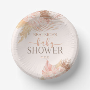 Bols En Carton Boho Soft Rose Floral Baby shower