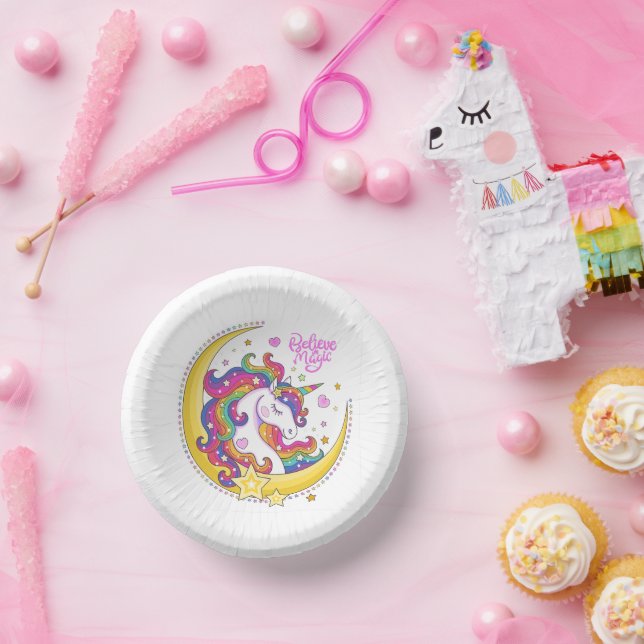 Bols En Carton Bol en papier magique Unicorn (Fête)