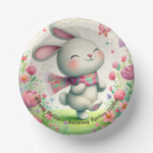 Bol personnalisés pour Baby Shower Lapin