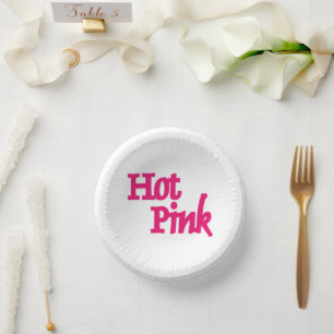 Bols En Carton Boules en papier blanc rose chaud