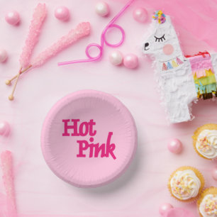 Bols En Carton Boules en papier rose chaud