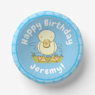 Bols En Carton Caricature jaune mignon pour canard bébé