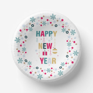 Bols En Carton Célébration de la nouvelle année