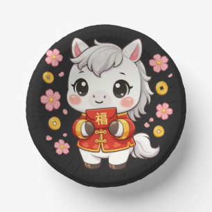 Bols En Carton Cheval Kawaii Nouvel An Chinois 2026