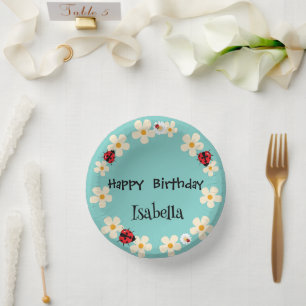 Bols En Carton Coute Polka point Ladybug Daisy Flower fête d'anni