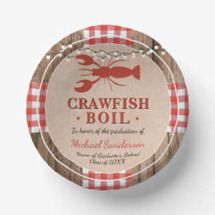 Bols En Carton Crawfish Boil Lobster Graduation Party Rustique