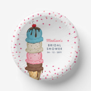 Bols En Carton Crème glacée d'été Fête des mariées moderne