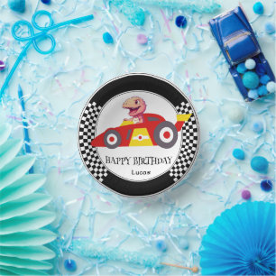 Bols En Carton Cute Dinosaur Anniversaire voiture de course enfan