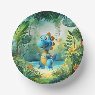 Bols En Carton Cute Dinosaur Papier Bowl