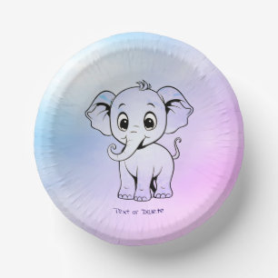 Bols En Carton Cute Elephant Paper Bowl