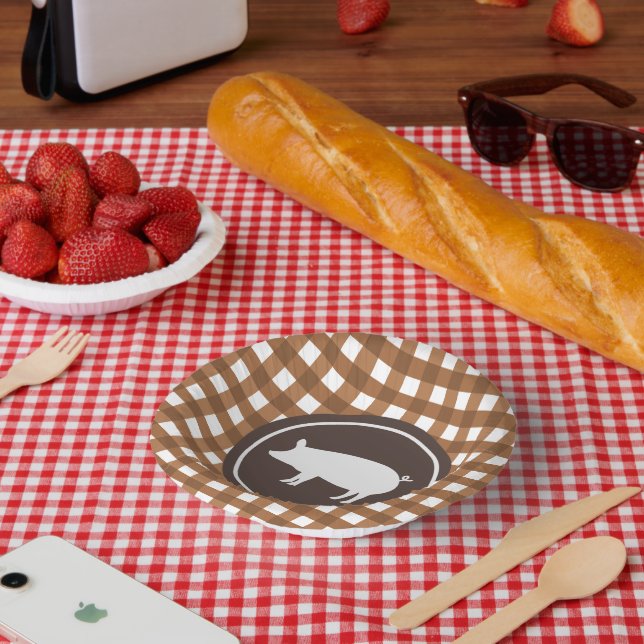 Bols En Carton Cute fête de rôti de porc (Pique-nique)