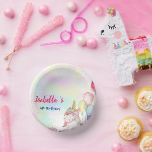 Bols En Carton Cute Magique Arc-en-ciel Unicorn fête d'anniversai
