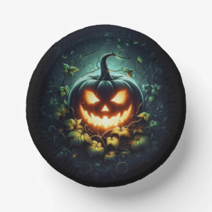 Bols En Carton Éffrayant nature brillant Halloween citrouille