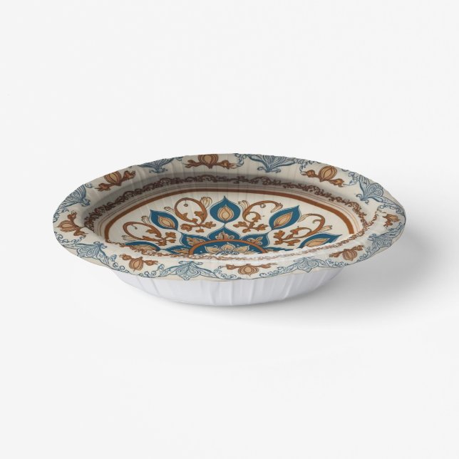 Bols En Carton Elégant Boho fleur sauvage motif floral en céramiq (Angulaire)