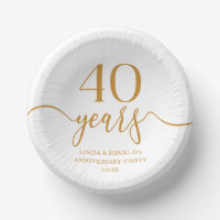 Élégant Champagne 40e anniversaire de Mariage