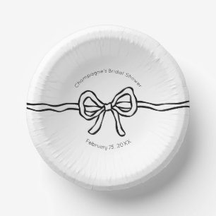 Bols En Carton Elle noue la Fête des mariées moderne