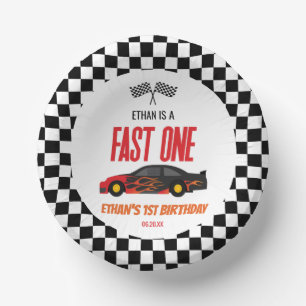 Bols En Carton Fast One Red Flame Race Voiture 1er anniversaire f