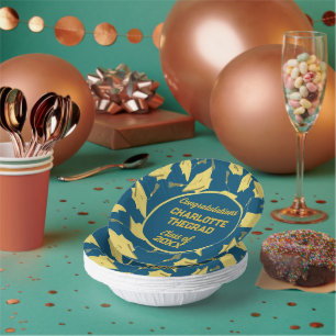 Bols En Carton Félicitations à la fête des Caps de diplôme Bleu &