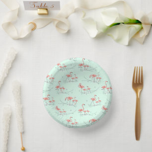 Bols En Carton Flamant rose Océan Multi