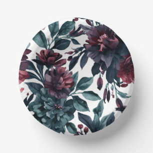 Bols En Carton Fleurs Botaniques Aquarelles Maussades Florales