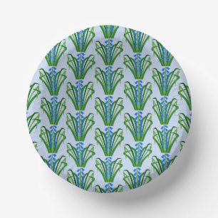 Bols En Carton Fleurs de Jacinthe Bleu Bébé Garçon Motif Printani