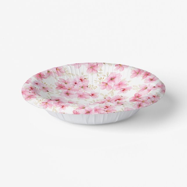Bols En Carton Flore florale Imprimer (Angulaire)