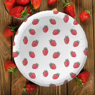 Bols En Carton Fraises fête d'anniversaire