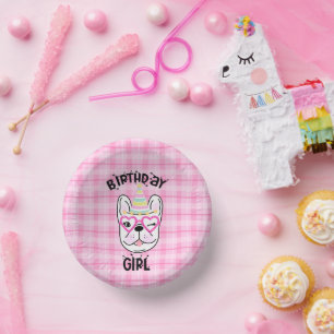 Bols En Carton French Bulldog Frenchie Anniversaire Thème