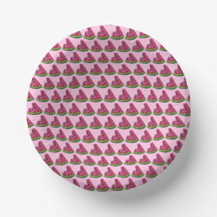 Bols En Carton Fruit de melon de melon de melon vert rose