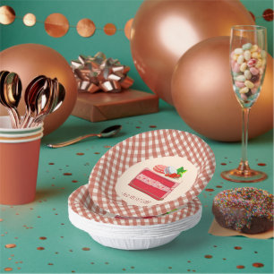 Bols En Carton gâteau au velours rouge avec fromage à la crème et